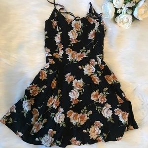 Black floral dress